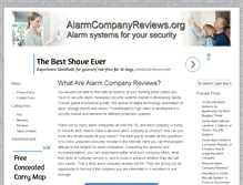Tablet Screenshot of alarmcompanyreviews.org